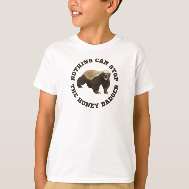 Camiseta divertida para la miel de animales salvaj (Anverso)