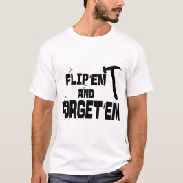 Camiseta divertida para las aletas de la casa