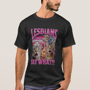 Camiseta Divertida para Lesbianas Dueñas de Gatos