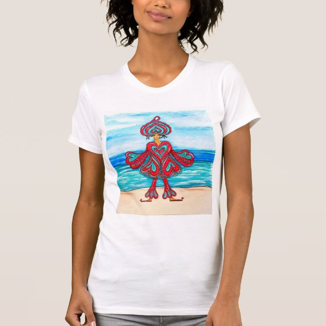 Camiseta divertida para llevar una sonrisa al mund (Anverso)