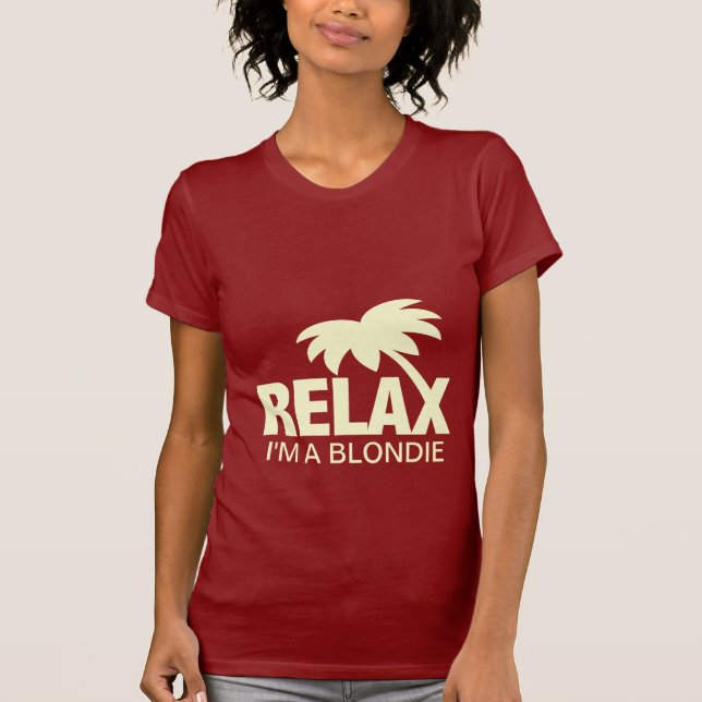Camiseta divertida para los blondies (Anverso)