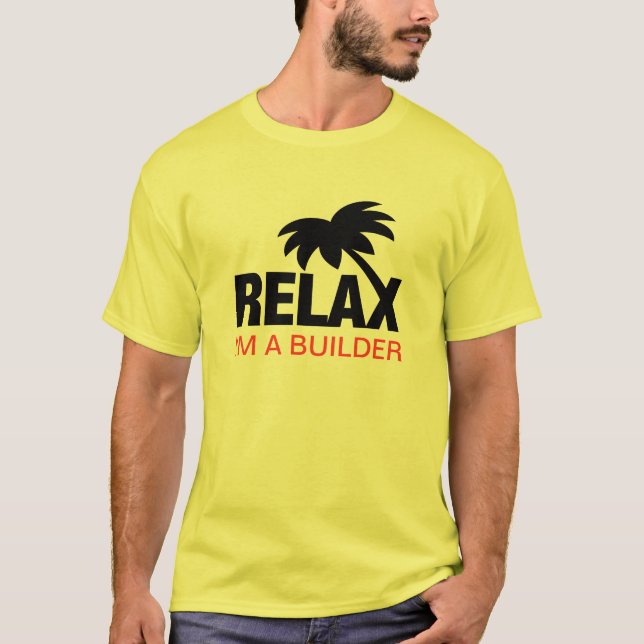 Camiseta divertida para los constructores con el (Anverso)