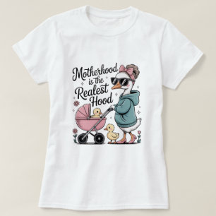 Camiseta Divertida para Mamá Pato de Barrio con Ma
