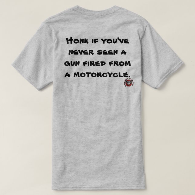 Camiseta divertida para motociclista (Reverso del diseño)