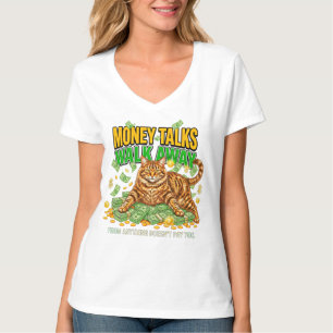 Camiseta divertida para mujeres amantes de los gat