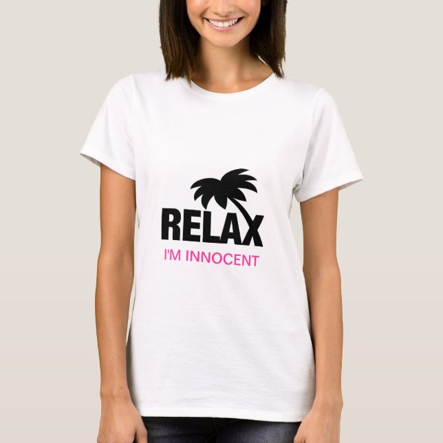 Camiseta divertida para mujeres con dicho lindo (Anverso)
