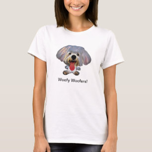 Camiseta divertida para mujeres de perro maltesas