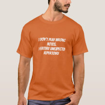 Camiseta divertida para músicos con excusa