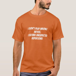 Camiseta divertida para músicos con excusa