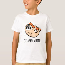 Camiseta divertida para niños animales con espírit