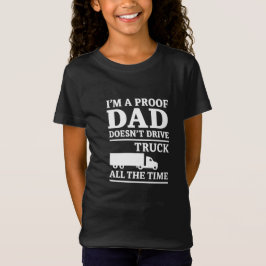 Camiseta divertida para niños con papás camioneros