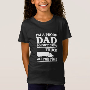 Camiseta divertida para niños con papás camioneros