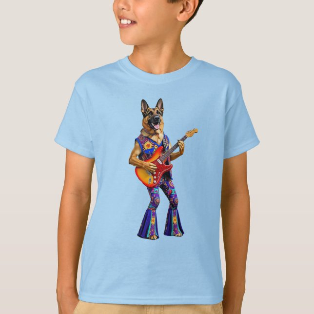 Camiseta divertida para niños de pastor alemán est (Anverso)