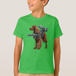 Camiseta divertida para niños de robot Setter Irla