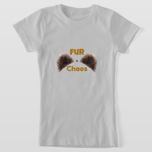 Camiseta divertida para niños Fur & Chaos (Distribución)
