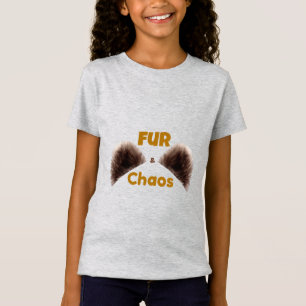 Camiseta divertida para niños Fur & Chaos