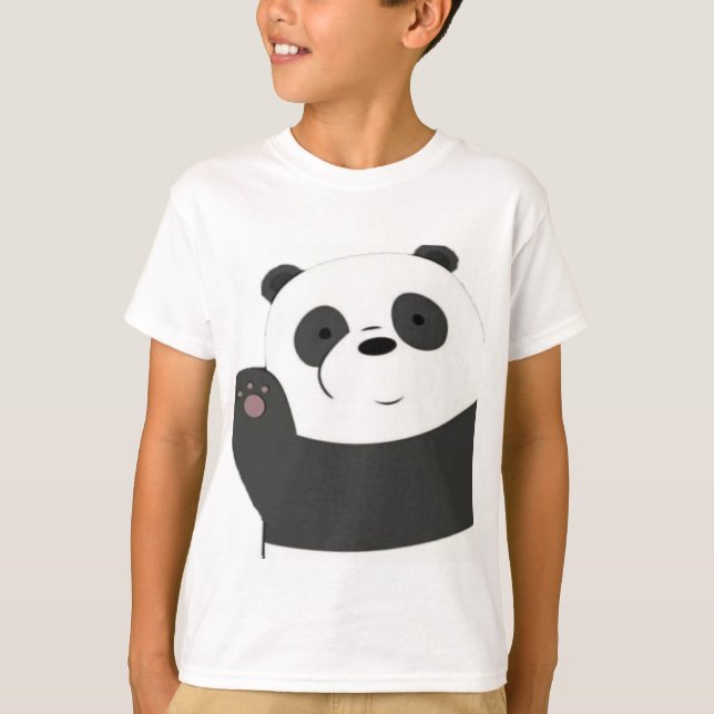 Camiseta divertida para niños PANDA (Anverso)
