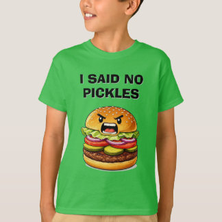 Camiseta Divertida para Niños Sin Pepinillos