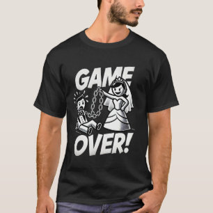 Camiseta divertida para novio 'Game Over' para des