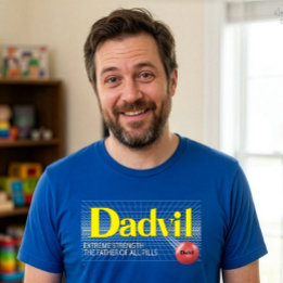 Camiseta divertida para papá Dadvil de fuerza extr
