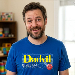 Camiseta divertida para papá Dadvil de fuerza extr