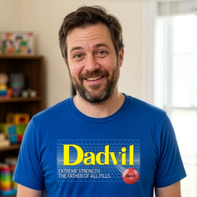 Camiseta divertida para papá Dadvil de fuerza extr (Funny Dad Shirt - Dadvil Extreme Strength Tee Perfect for Father's Day Gifts)
