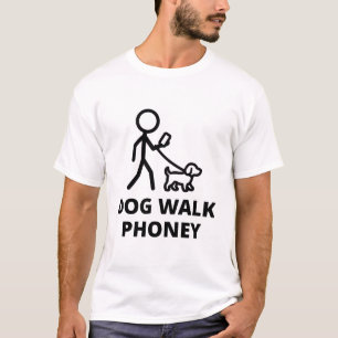 Camiseta divertida para pasear al perro