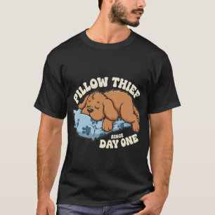 Camiseta divertida para perros que roban almohadas