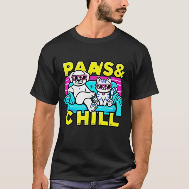 Camiseta divertida para perros y gatos—Diseño de g (Anverso)