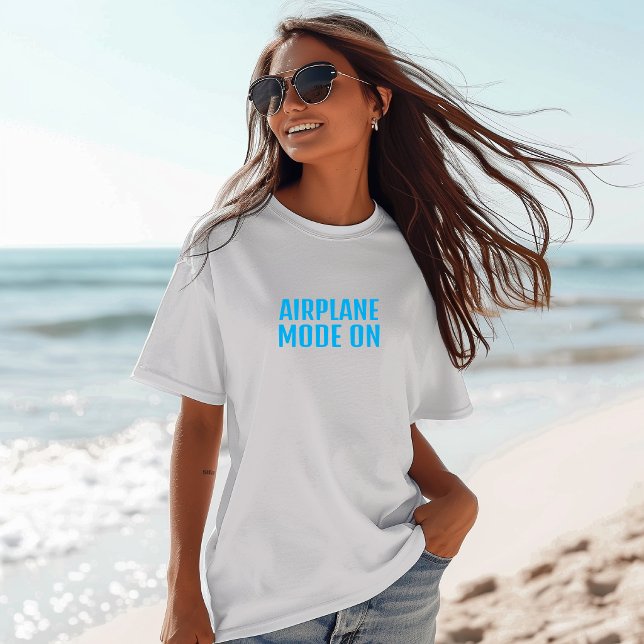 Camiseta divertida para senderismo modo avión acti (Subido por el creador)
