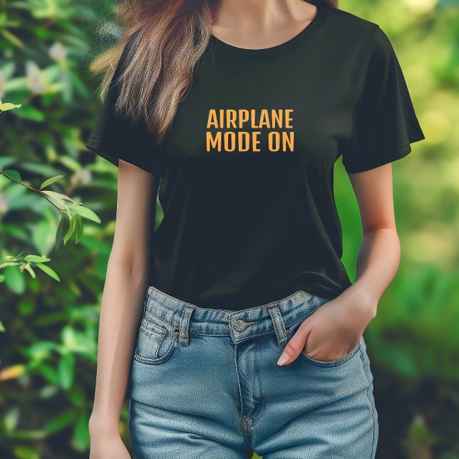Camiseta divertida para senderismo modo avión acti (Subido por el creador)