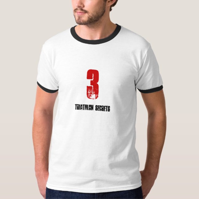 Camiseta divertida para Triathlete - 3 secretos (Anverso)