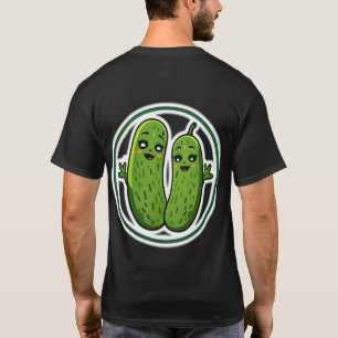 Camiseta divertida pareja de pepinillos kawaii