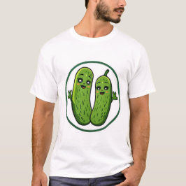 Camiseta divertida pareja de pepinillos lindos Kaw