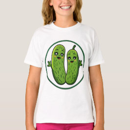 Camiseta divertida pareja de pepinillos lindos Kaw
