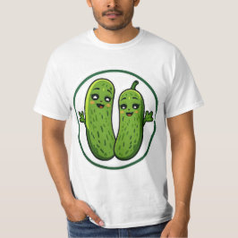 Camiseta divertida pareja de pepinillos lindos Kaw