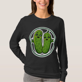 Camiseta divertida pareja de pepinillos lindos Kaw