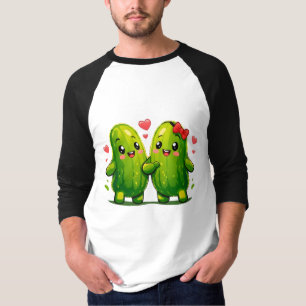 Camiseta divertida pareja de pepinillos lindos Kaw