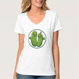 Camiseta divertida pareja de pepinillos lindos Kaw