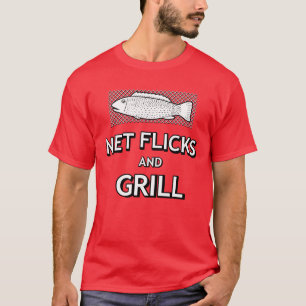 Camiseta Divertida parodia del Chiste de pescado neto de la