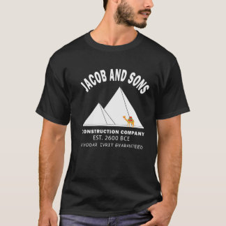 Camiseta Divertida Pascua Construcción Hebrea Egipto Pirámi