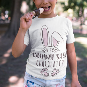 Camiseta Divertida Pascua De Pascua Hizo Que Un Conejito Di