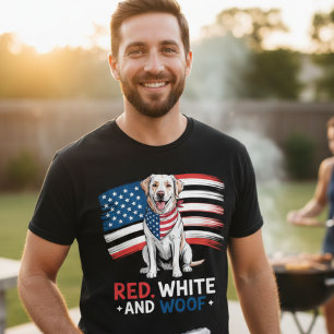 Camiseta Divertida Patriótica para Amantes de Perr