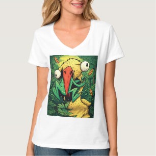 Camiseta Divertida Pelícano vs Rana Pantano Nunca