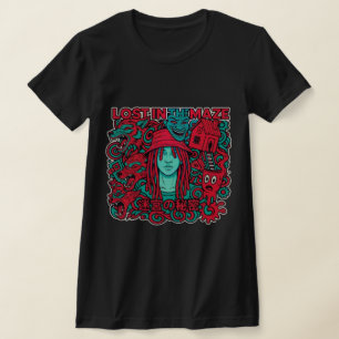 Camiseta divertida perdida en el laberinto
