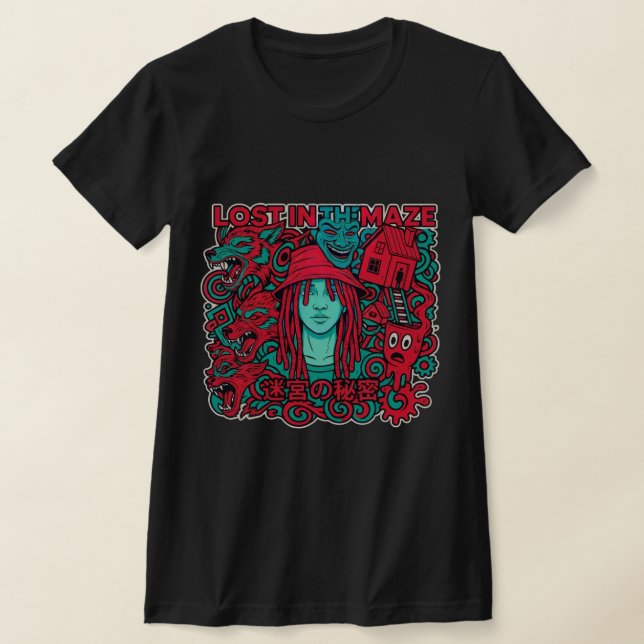 Camiseta divertida perdida en el laberinto (Distribución)