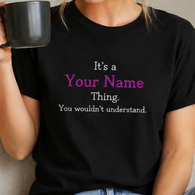 Camiseta Divertida Personalizada con Nombre (Subido por el creador)