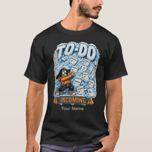 Camiseta divertida personalizada de oficina "Tarea
