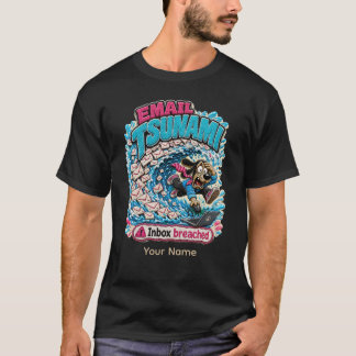 Camiseta divertida personalizada 'Tsunami de corre