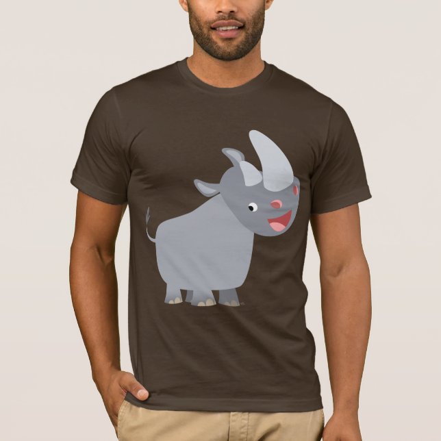Camiseta divertida Personalizado Rhino (Anverso)